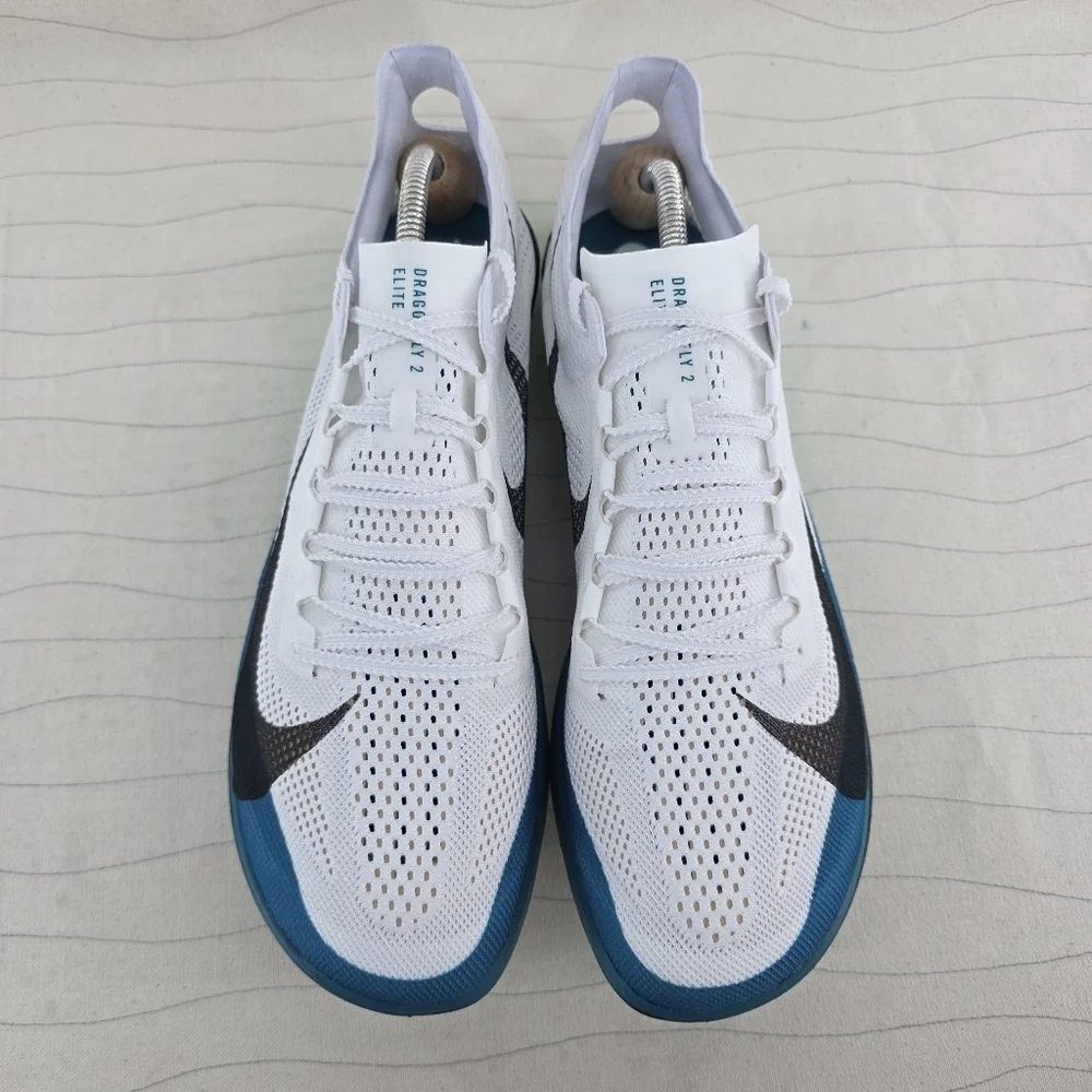 New Mens Nike ZoomX Dragonfly 2 Elite White Teal Cleats FZ9315-102 Sz 12.5 NEW